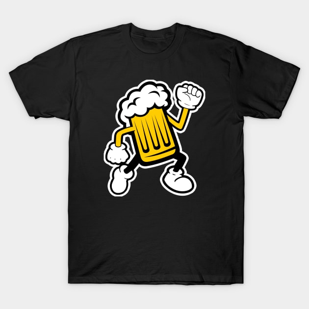 Mugsy Beer Run T-Shirt by jtranphoto